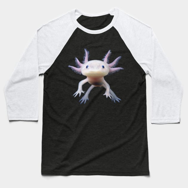 Axolotl Baseball T-Shirt by MysticTimeline